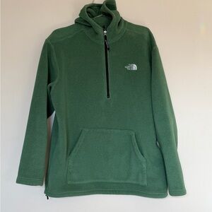 The North Face Men's Forest Green quarter zip Hoody